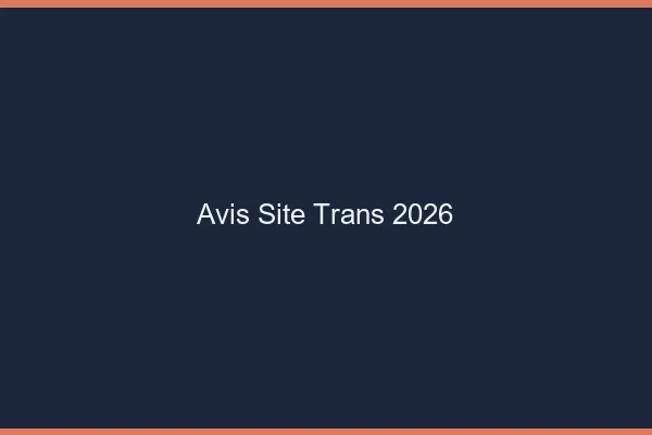 Avis site trans 2026