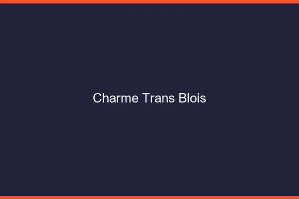 Charme trans blois