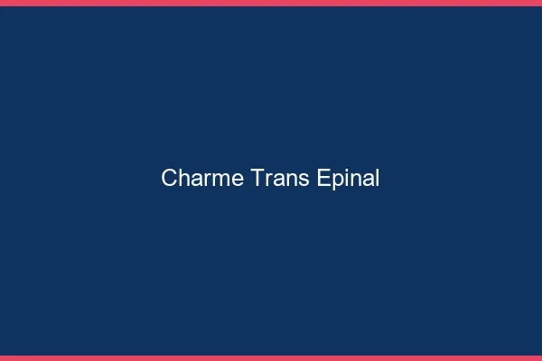 Charme trans épinal