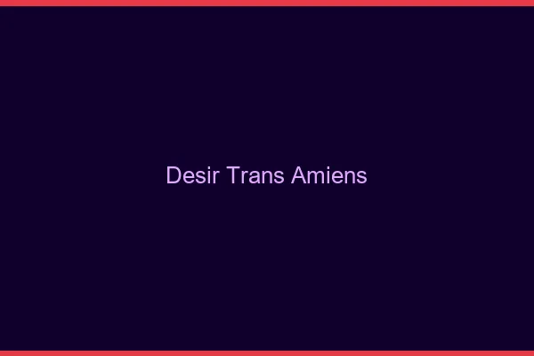 Désir trans Amiens