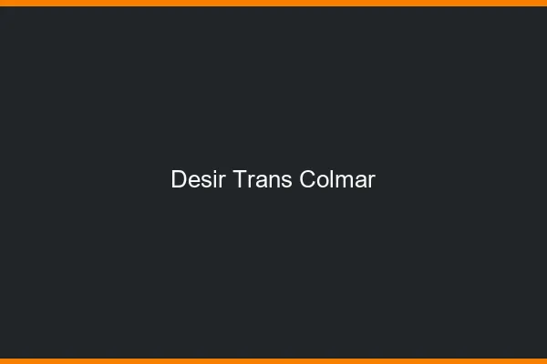 Désir trans colmar