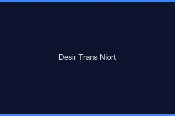 Désir trans niort