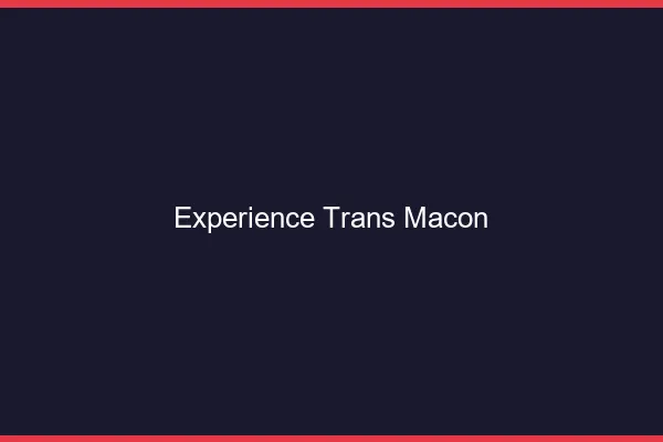Expérience trans mâcon