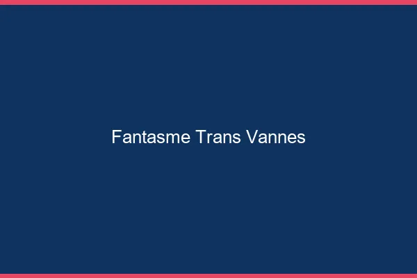 Fantasme trans vannes