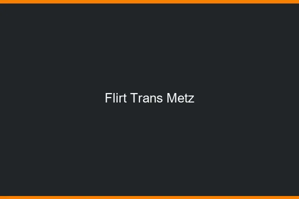 Flirt trans Metz