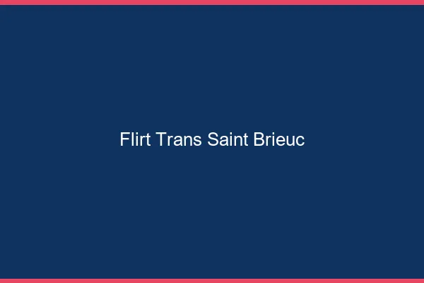 Flirt trans saint-brieuc