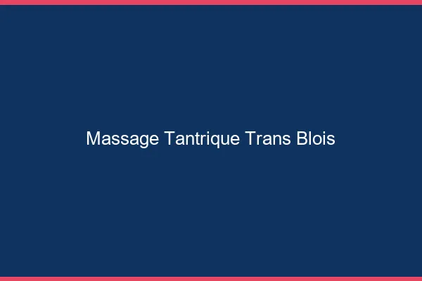 Massage tantrique trans blois