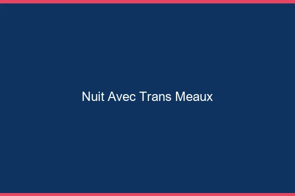 Nuit avec trans meaux