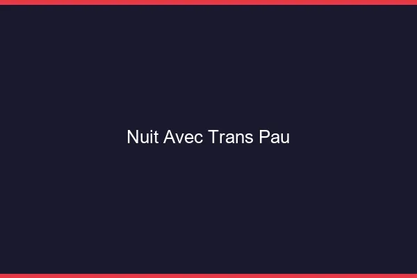 Nuit avec trans Pau