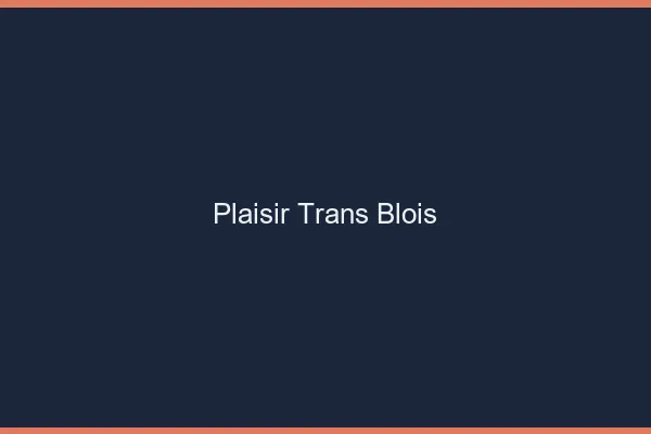 Plaisir trans blois