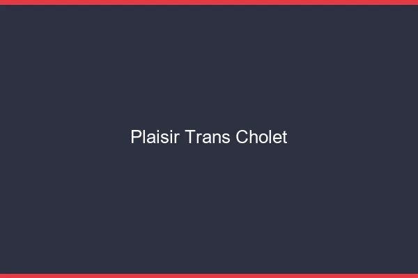 Plaisir trans cholet