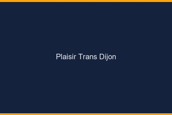 Plaisir trans Dijon