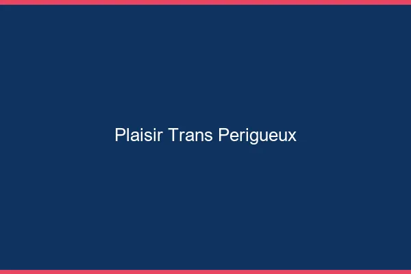 Plaisir trans périgueux