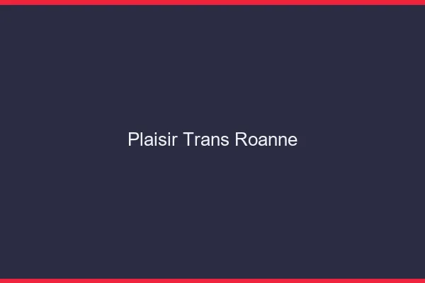 Plaisir trans roanne