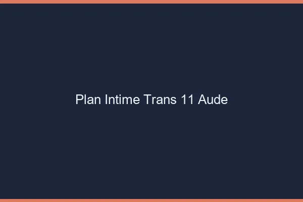 Plan intime trans 11 aude