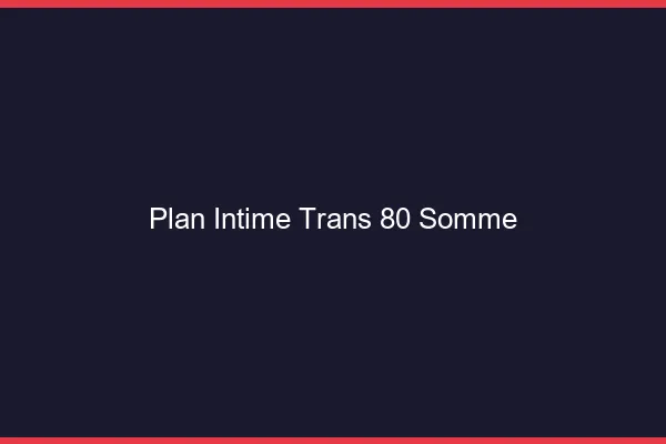 Plan intime trans 80 somme