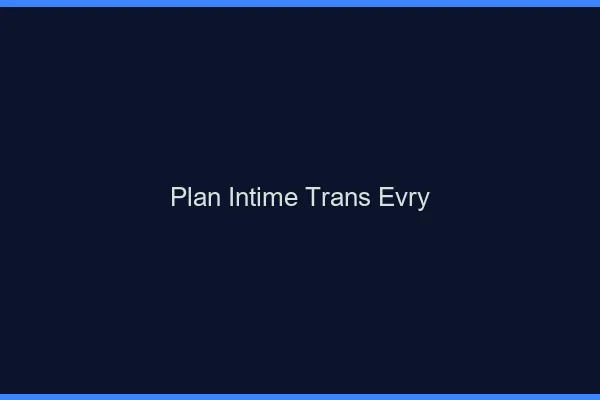 Plan intime trans évry