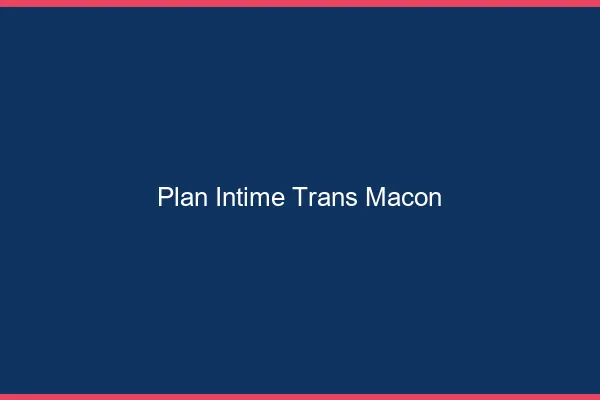 Plan intime trans mâcon