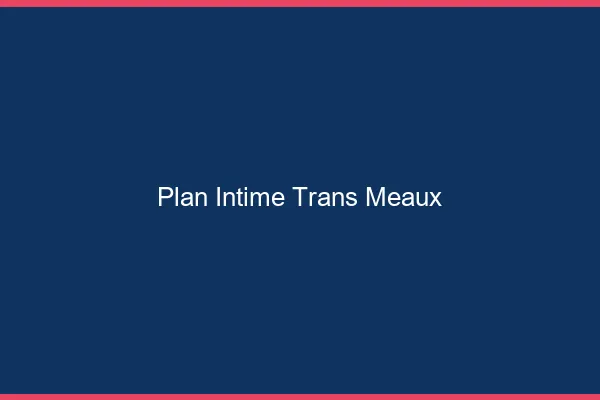 Plan intime trans meaux