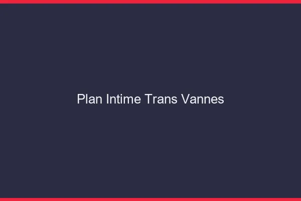Plan intime trans vannes