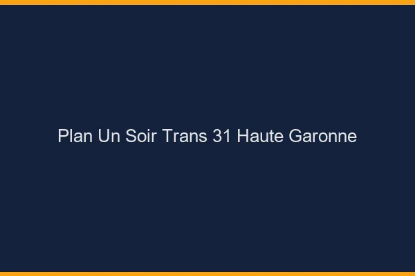 Plan d'un soir trans 31 haute-garonne