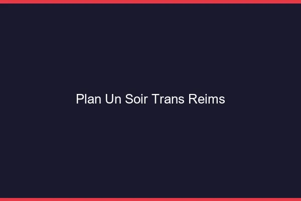 Plan d'un soir trans Reims