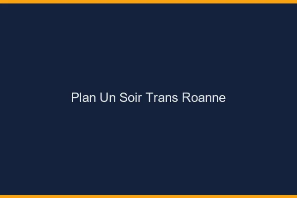 Plan d'un soir trans roanne