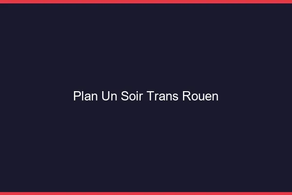 Plan d'un soir trans Rouen