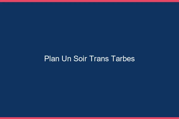 Plan d'un soir trans tarbes