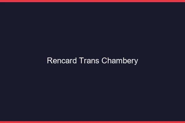 Rencard trans chambéry