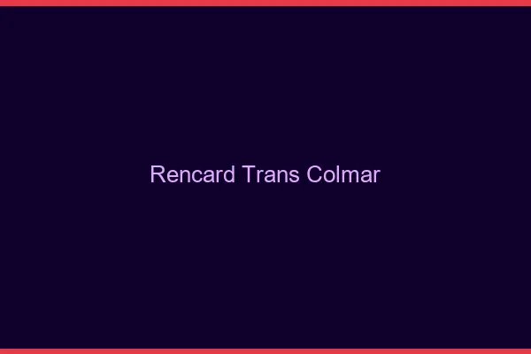 Rencard trans colmar