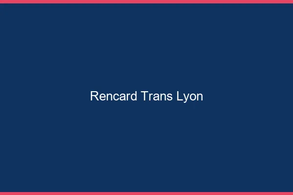 Rencard trans Lyon