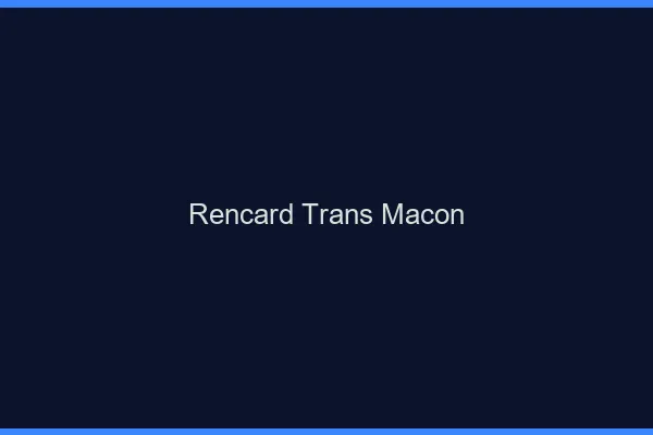 Rencard trans mâcon