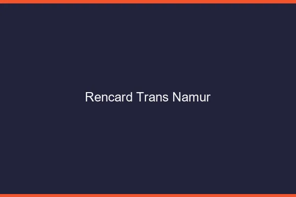 Rencard trans namur
