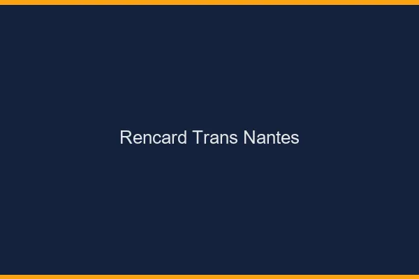 Rencard trans Nantes