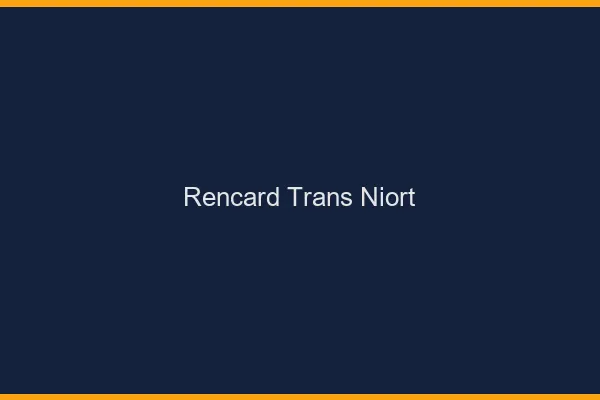 Rencard trans niort