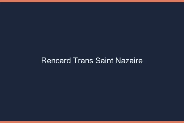 Rencard trans saint-nazaire