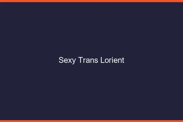 Sexy trans lorient