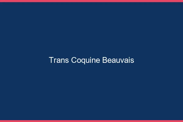 Trans coquine beauvais
