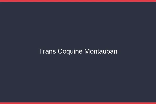 Trans coquine montauban