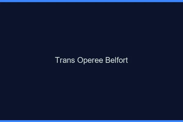 Trans opérée belfort