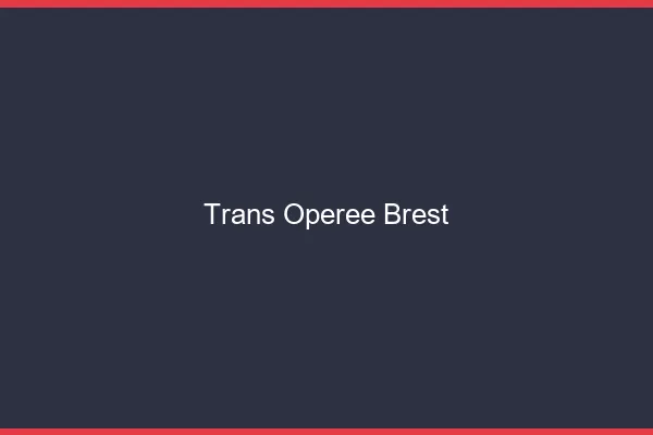 Trans opérée Brest