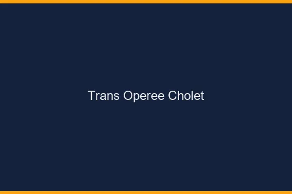 Trans opérée cholet