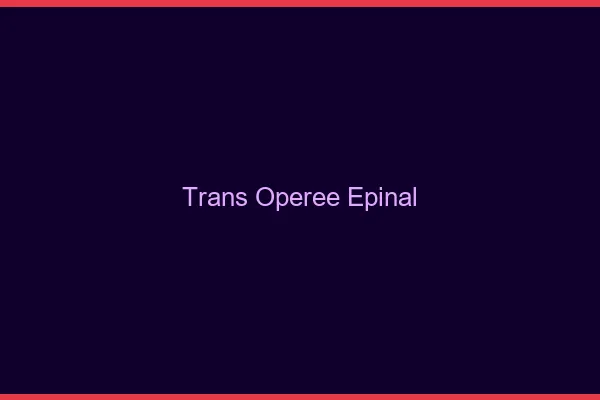 Trans opérée épinal