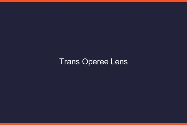 Trans opérée lens