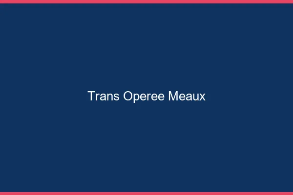 Trans opérée meaux