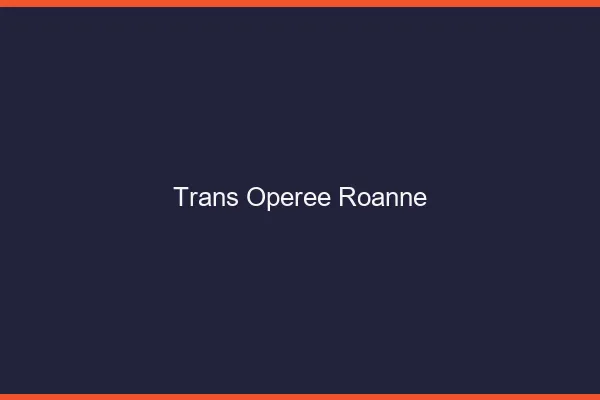 Trans opérée roanne