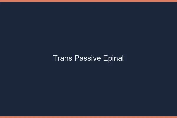 Trans passive épinal