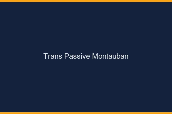 Trans passive montauban