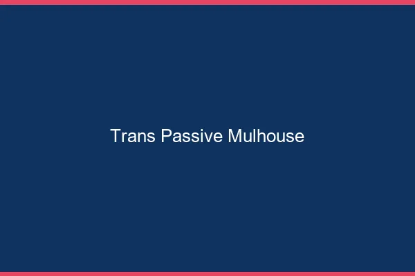 Trans passive Mulhouse